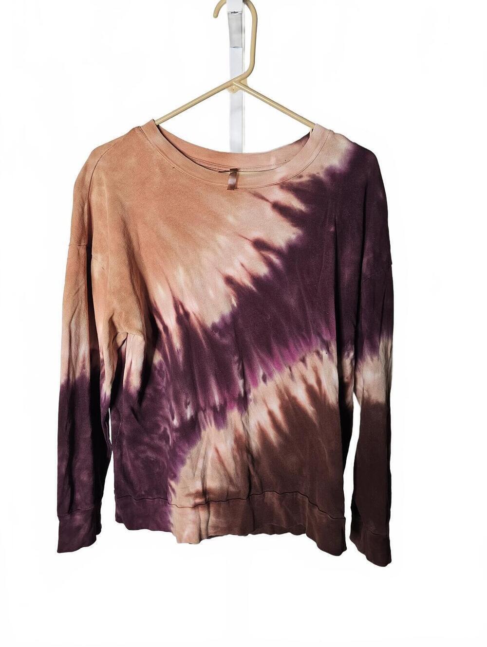 Tie-Dye Long Sleeve Crewneck Sweatshirt - Size Small
